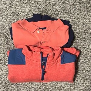 Vineyard Vines Shirt and Quarter Zip